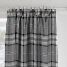 Load image into Gallery viewer, Kelso Check Curtains - Grey

