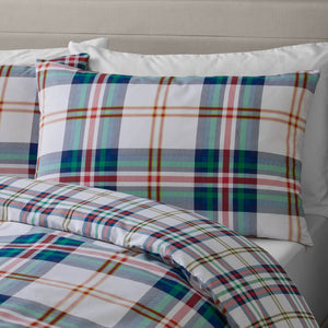 Kelso Check Duvet Set - Green