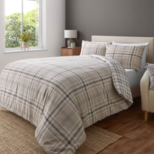 Load image into Gallery viewer, Kelso Check Duvet Set - Natural
