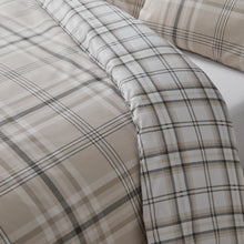 Load image into Gallery viewer, Kelso Check Duvet Set - Natural

