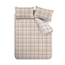 Load image into Gallery viewer, Kelso Check Duvet Set - Natural
