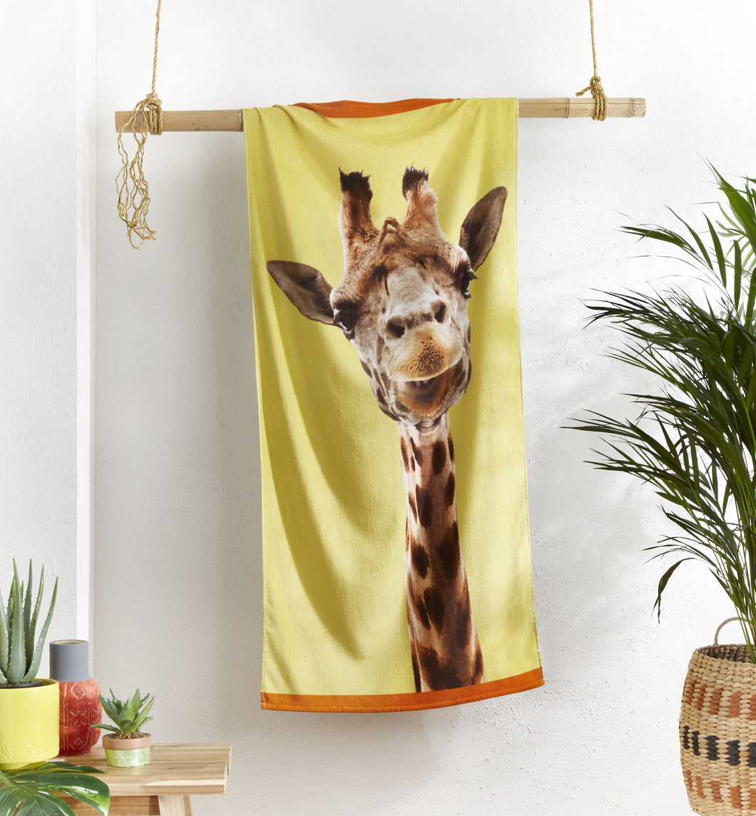 Giraffe Beach Towel