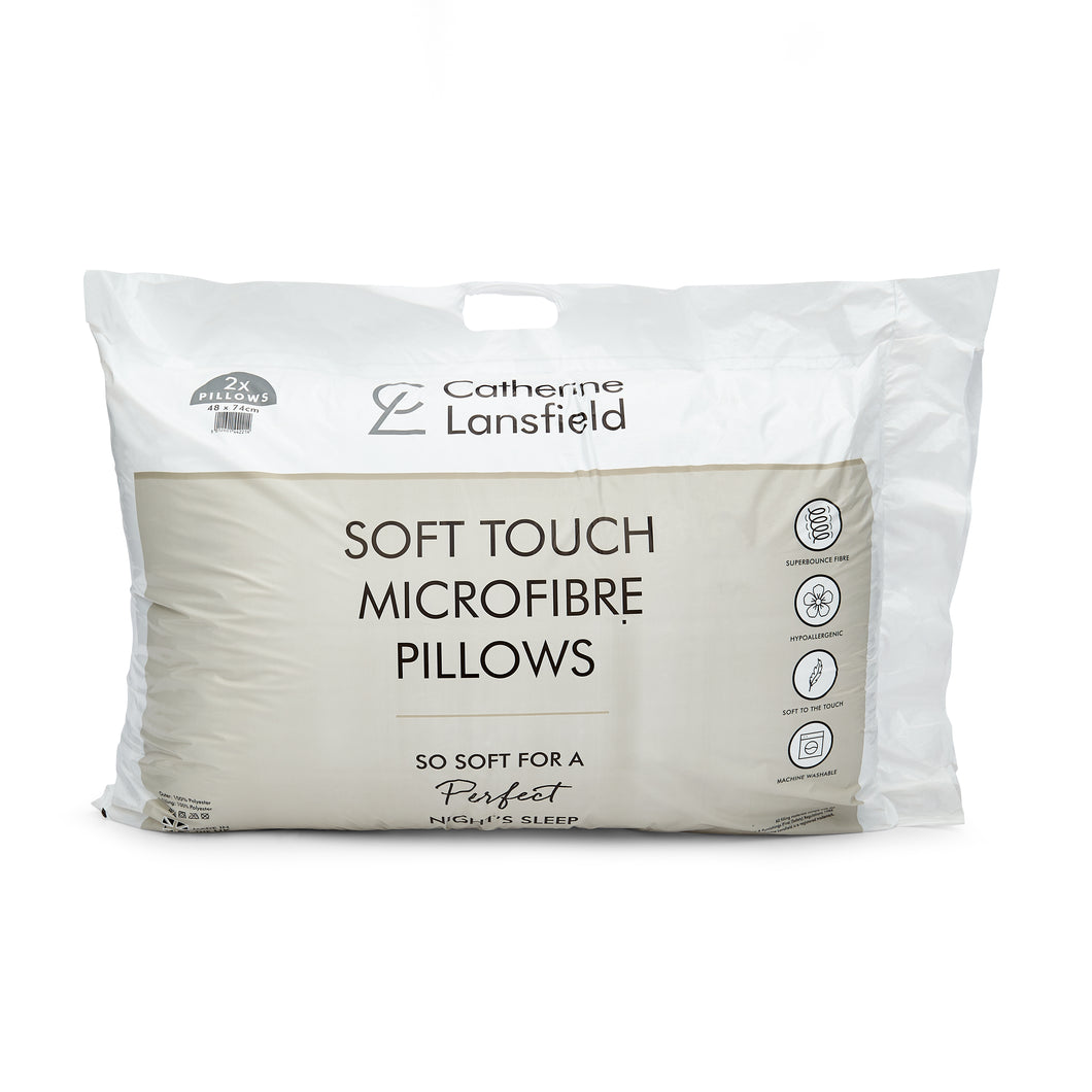 So Soft Microfibre Pillow Pair