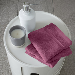 Zero Twist Towel Range - Raspberry