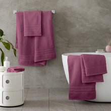 Load image into Gallery viewer, Zero Twist Towel Range - Raspberry
