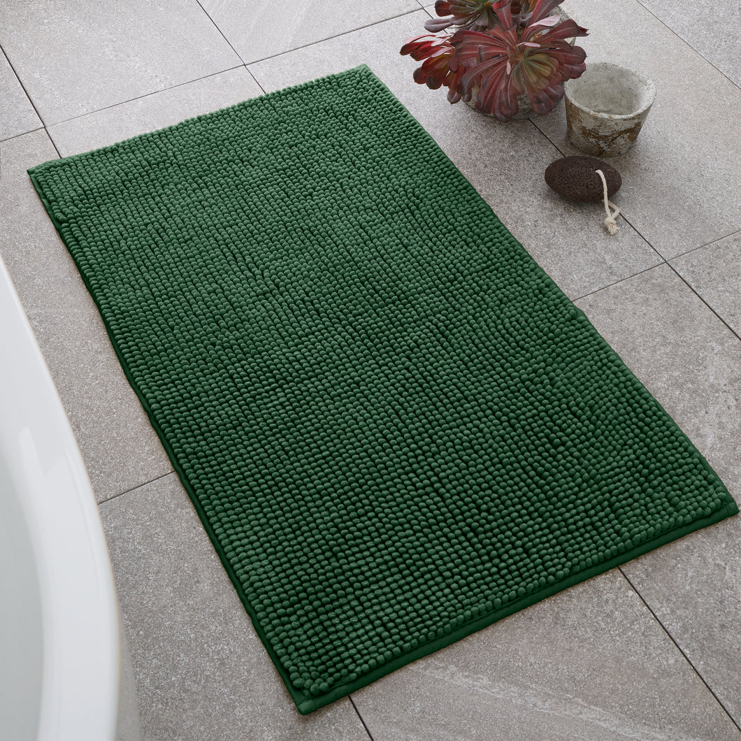Bobble Bath Mat Dark Green
