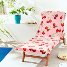 Load image into Gallery viewer, Cherries Beach Lounger Towel
