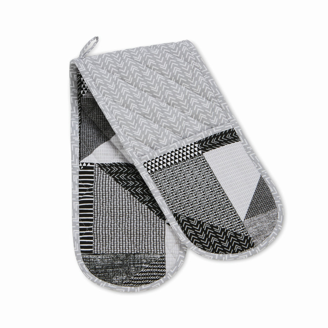 Larsson Geo Oven Glove - Grey