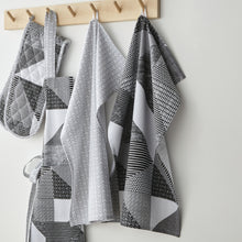 Load image into Gallery viewer, Larsson Geo Tea Towel Pair - Grey
