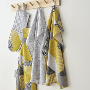 Larsson Geo Tea Towel Pair - Ochre