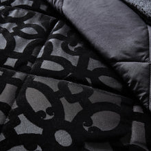 Load image into Gallery viewer, Lattice Cut Black Bedspread
