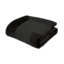 Load image into Gallery viewer, Lattice Cut Black Bedspread
