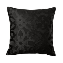 Load image into Gallery viewer, Lattice Cut Black Filled Cushion
