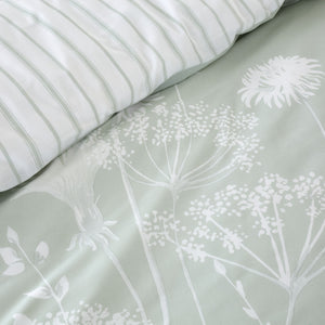 Meadowsweet Floral Duvet Set - Green