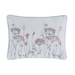 Meadowsweet Floral Filled Cushion - White