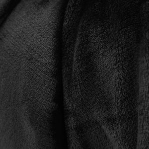 Raschel Velvet Touch Throw - Black