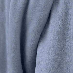 Raschel Velvet Touch Throw - Blue