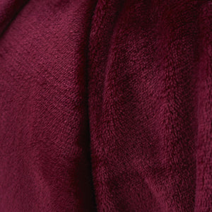 Raschel Velvet Touch Throw - Red