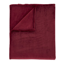 Load image into Gallery viewer, Raschel Velvet Touch Throw - Red
