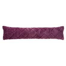 Load image into Gallery viewer, Faux fur diamond draught excluder - Plum
