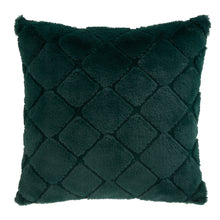 Load image into Gallery viewer, Cosy Diamond Filled Cushion - Bottle Green

