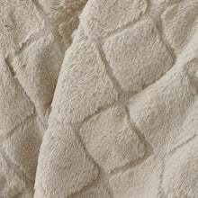 Load image into Gallery viewer, Cosy Diamond Throw - Natural
