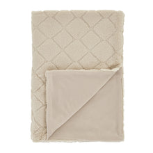 Load image into Gallery viewer, Cosy Diamond Throw - Natural
