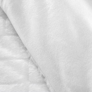 Cosy Diamond Duvet Set - White