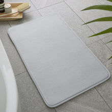 Load image into Gallery viewer, Anti-Bacterial Memory Foam Bath Mat - Silver Grey
