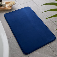 Load image into Gallery viewer, Anti-Bacterial Memory Foam Bath Mat - Navy
