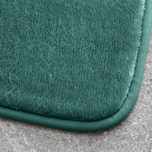 Anti-Bacterial Memory Foam Bath Mat - Forest Green