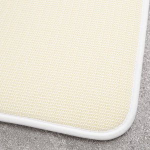 Anti-Bacterial Memory Foam Bath Mat - White