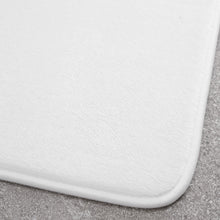 Load image into Gallery viewer, Anti-Bacterial Memory Foam Bath &amp; Pedestal Mat - White
