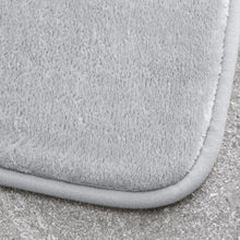 Load image into Gallery viewer, Anti-Bacterial Memory Foam Bath &amp; Pedestal Mat - Silver Grey
