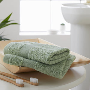 Anti-Bacterial Towel Range - Sage Green