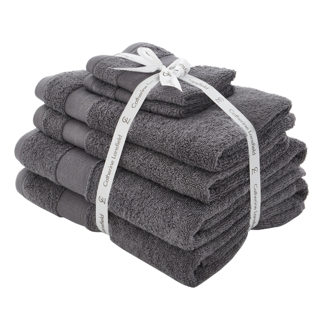 Anti-Bacterial 6 Piece Towel Bale - Charcoal