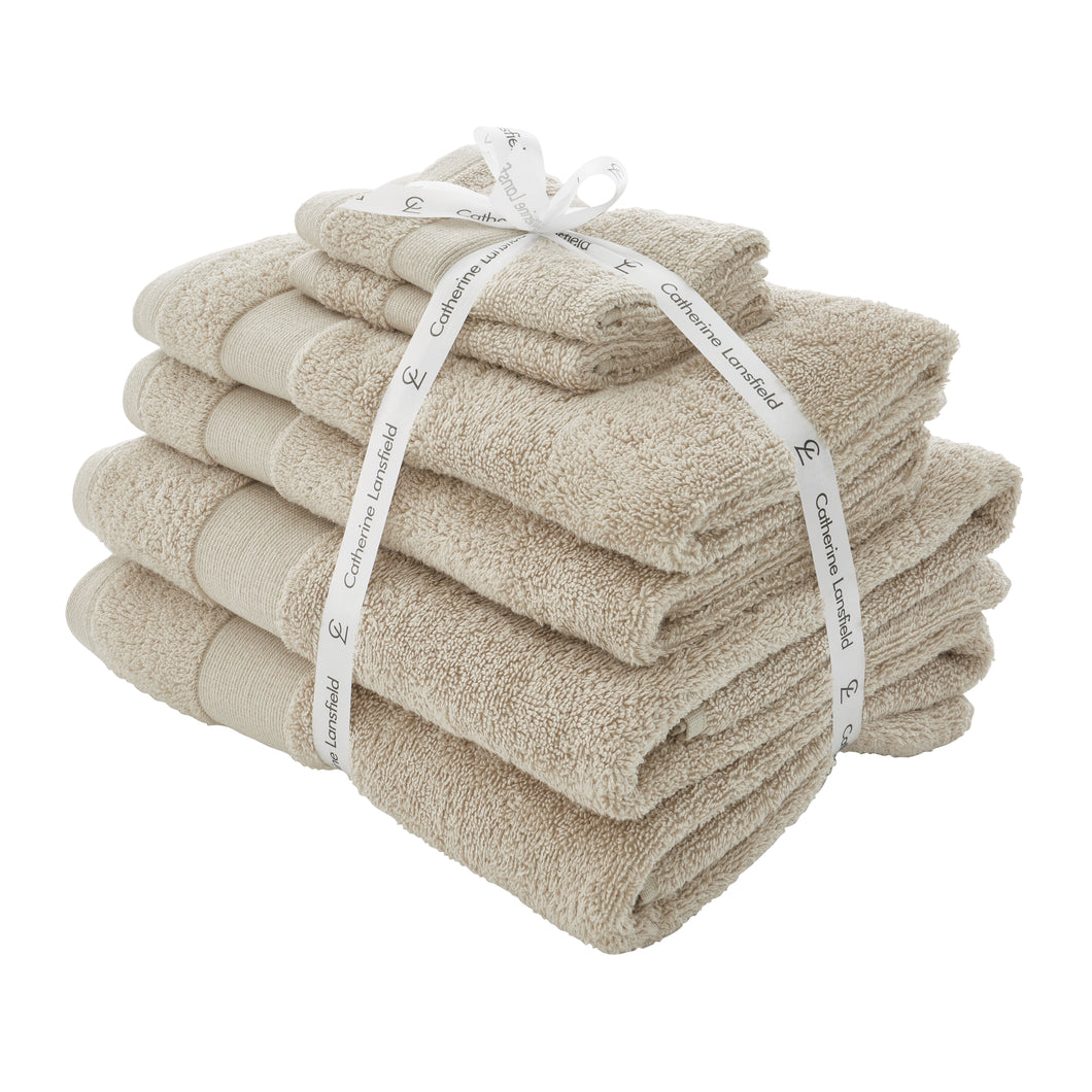 Anti-Bacterial 6 Piece Towel Bale - Natural