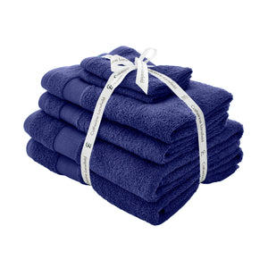 Anti-Bacterial 6 Piece Towel Bale - Navy