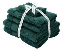 Load image into Gallery viewer, Anti-Bacterial 6 Piece Towel Bale - Forest Green
