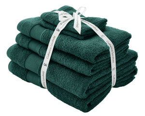 Anti-Bacterial 6 Piece Towel Bale - Forest Green