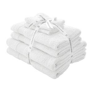 Anti-Bacterial 6 Piece Towel Bale - White