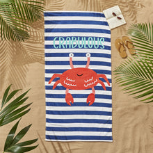 Load image into Gallery viewer, Crabulous Beach Towel
