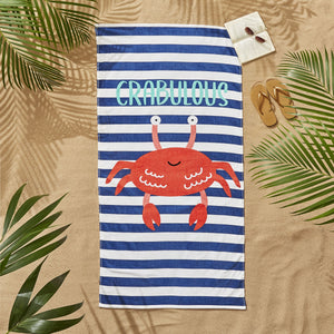 Crabulous Beach Towel