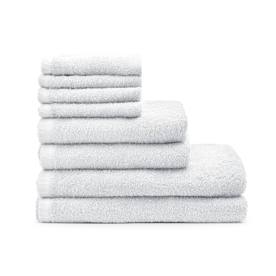 Quick Dry 8 Piece Towel Bale - White