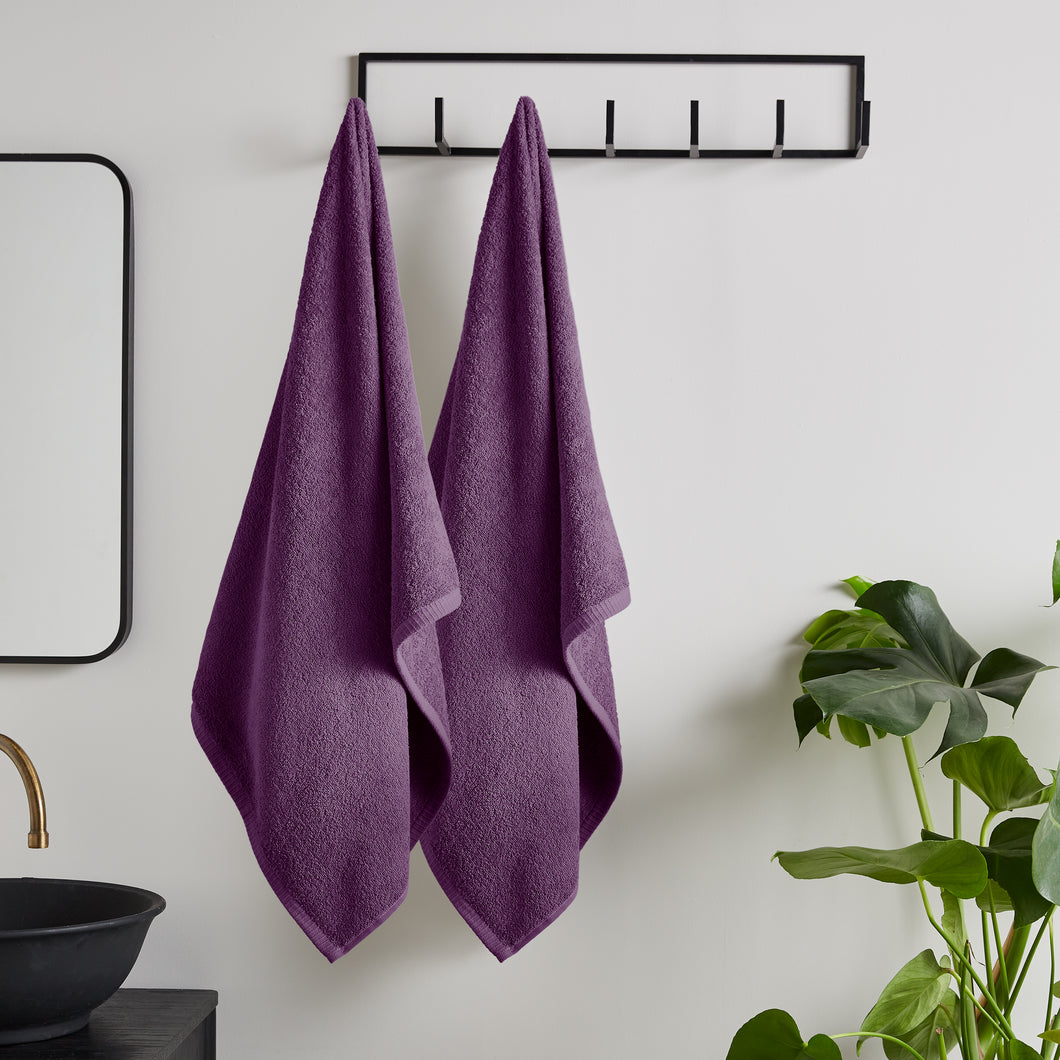 Quick Dry Towel Range - Plum