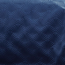 Load image into Gallery viewer, Art Deco Pearl Bed Throw - Navy
