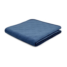 Load image into Gallery viewer, Art Deco Pearl Bed Throw - Navy
