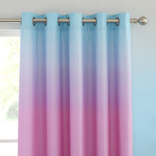 Load image into Gallery viewer, Ombre Rainbow Clouds Eyelet Curtains
