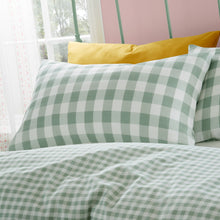 Load image into Gallery viewer, Seersucker Gingham Check - Green
