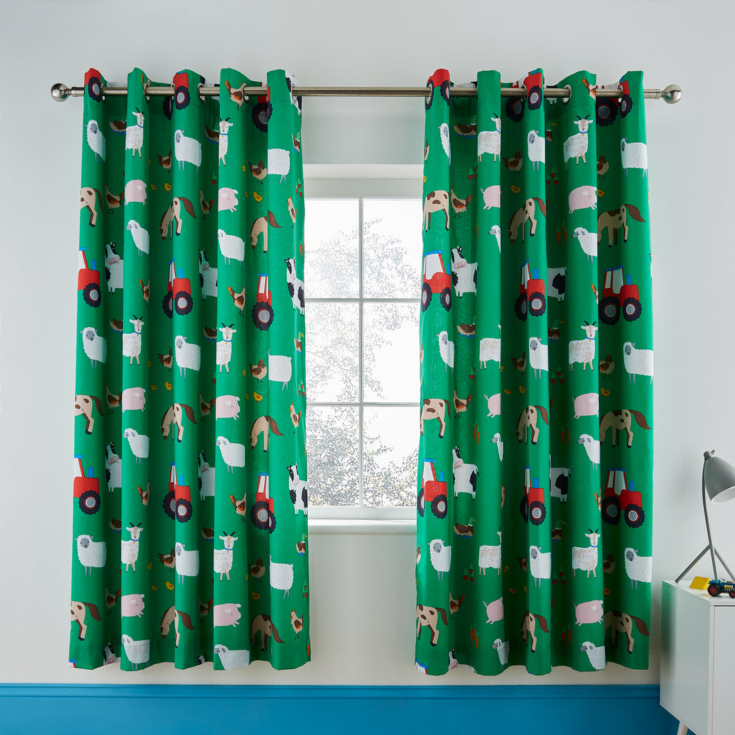 Farmyard Eyelet Curtains